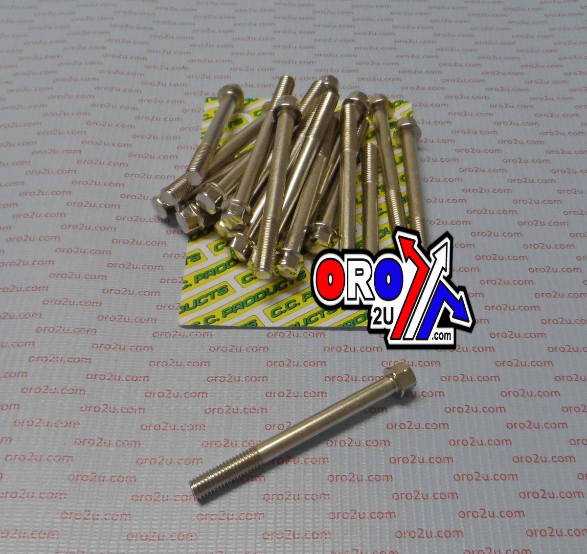 CC Products M8 X 80mm Flange Bolt, Pack of 20, 10mm Hex