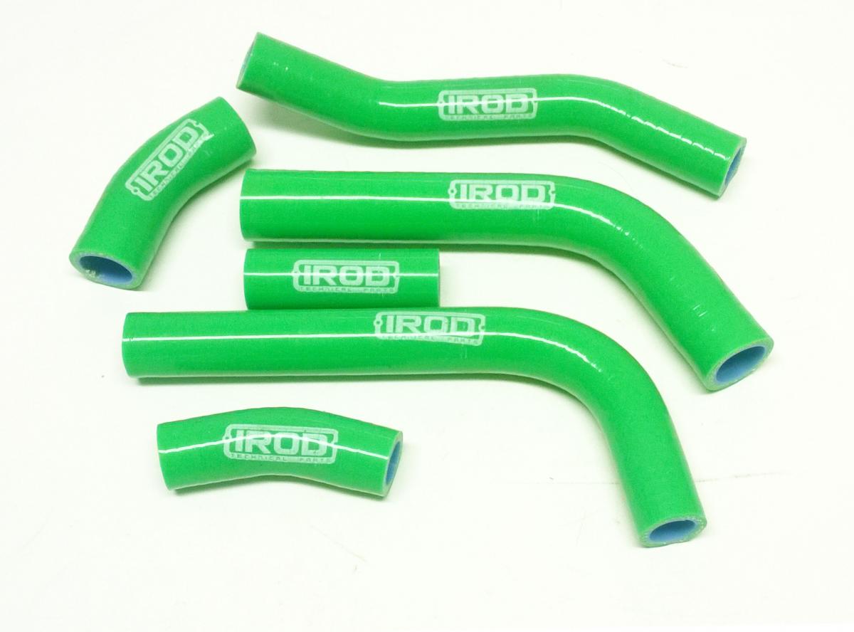 IROD Radiators Hose Kit Kawasaki KXF 450 19-20, Silicone Radiator Green 010129, Irod
