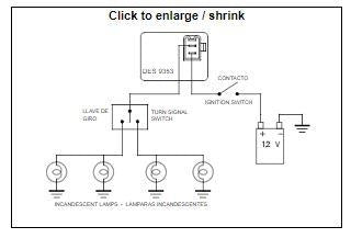 DZE Electrics Flasher Relay Unit Dze Des 9353 09353-04, 38610-45d00 / TL110 / Tl-67 / 38610-45d01 / 38610-26e00