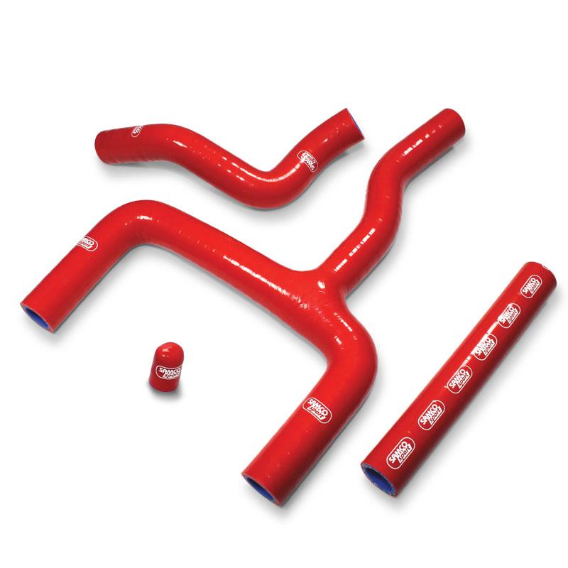 Samco Sport Coolant Hose 4 Piece Kit Red 18-19 Beta 125 200 Rr Thermostat Bypass Samco Sport Bet-13-rd