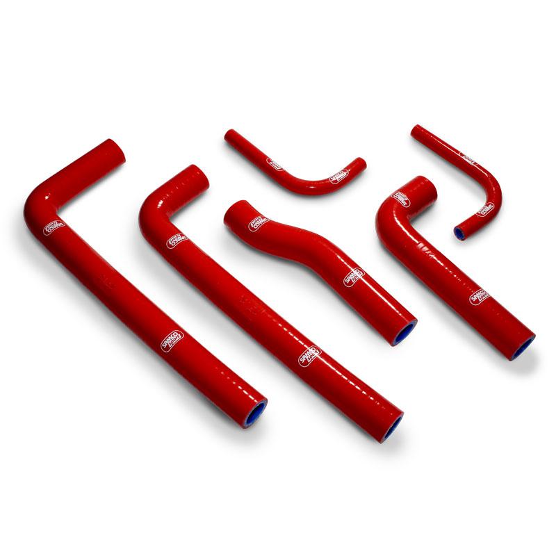 Samco Sport Coolant Hose 6 Piece Kit Red 99-06 Gas Gas 125 200 250 300 EC Samco Sport Gas-2-rd