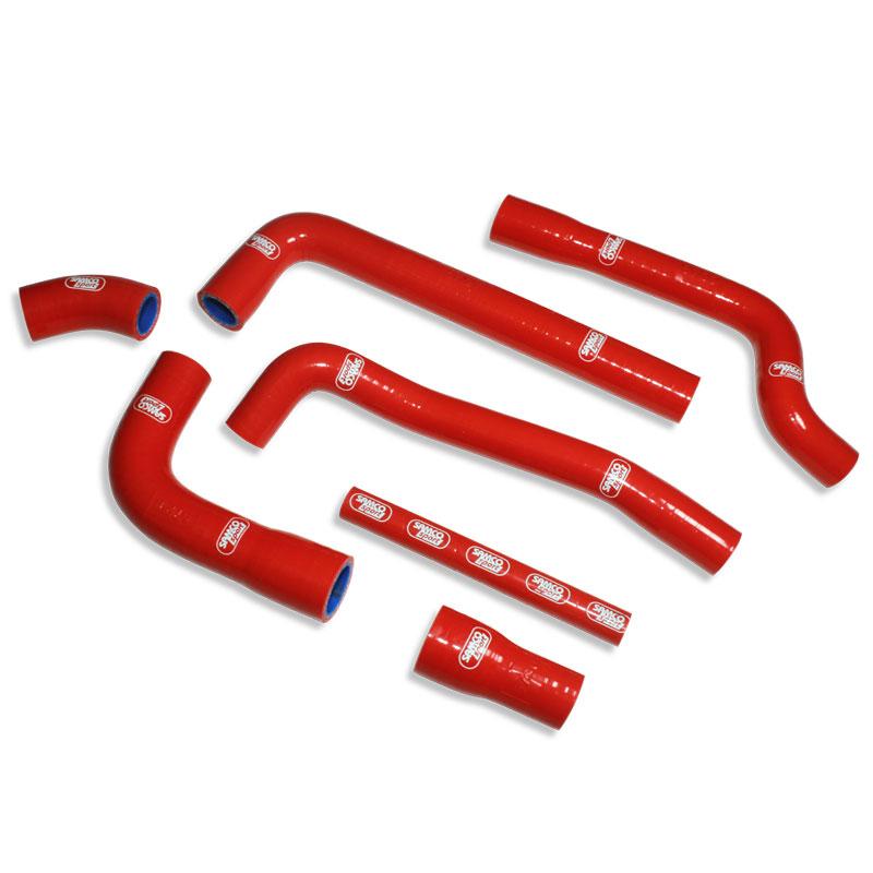 Samco Sport Coolant Hose 7 Piece Kit Red 18-20 Gas Gas 250 300 EC XC Oem Design Samco Sport Gas-8-rd