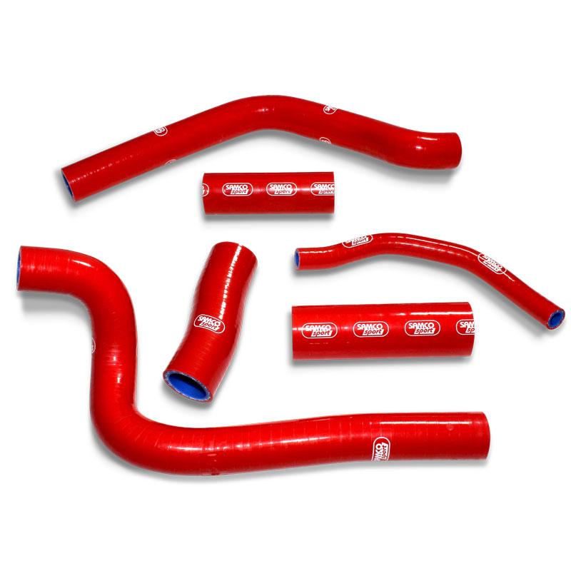 Samco Sport Coolant Hose 6 Piece Kit Red 89-01 Honda 500 CR 500 R Samco Sport Hon-18-rd