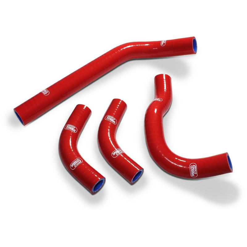 Samco Sport Coolant Hose 4 Piece Kit Red 03-19 Honda 250 CRF R X Samco Sport Hon-19-rd