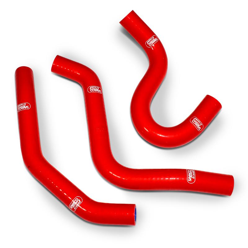 Samco Sport Coolant Hose 3 Piece Kit Red 98-12 Honda 80 CR Samco Sport Hon-20-rd