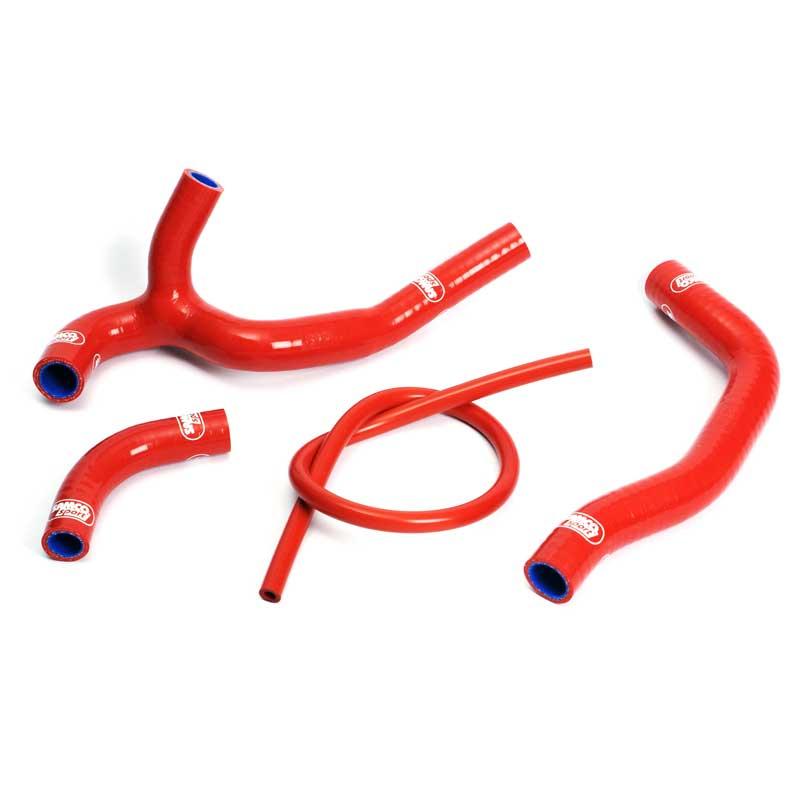 Samco Sport Coolant Hose 4 Piece Kit Red 05-08 Honda 450 CRF R Samco Sport Hon-28-rd