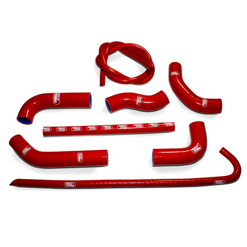 Samco Sport Coolant Hose 8 Piece Kit Red 00-10 Honda 650 Xr R Samco Sport Hon-30-rd