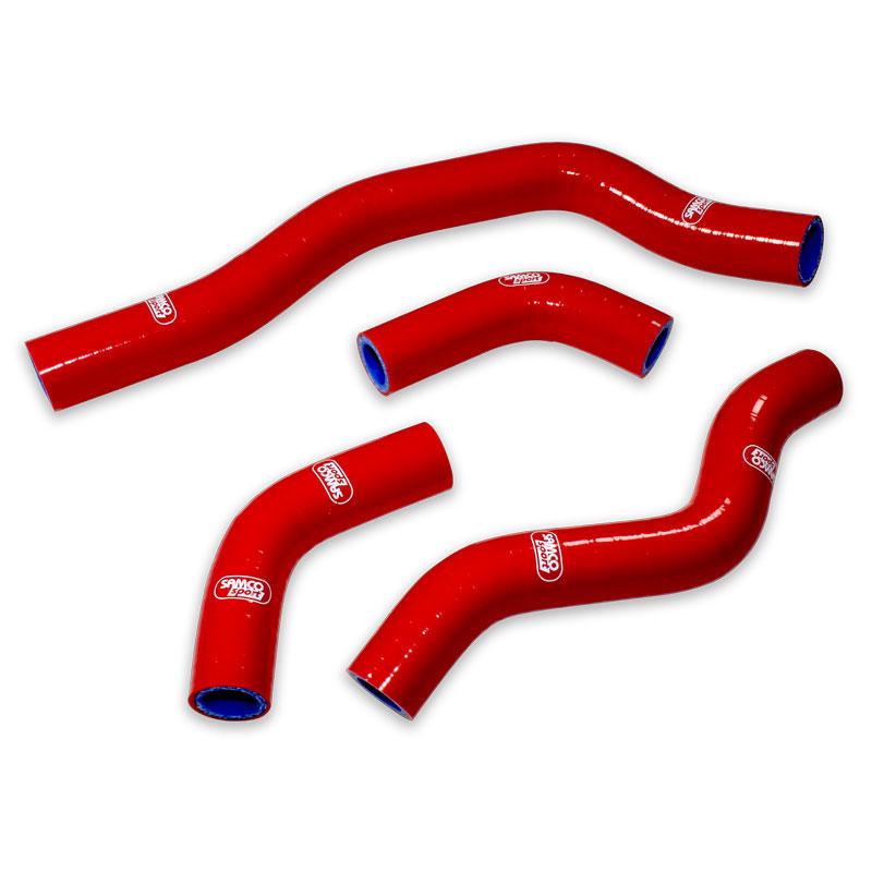 Samco Sport Coolant Hose 4 Piece Kit Red 05-16 Honda 450 CRF X Samco Sport Hon-38-rd