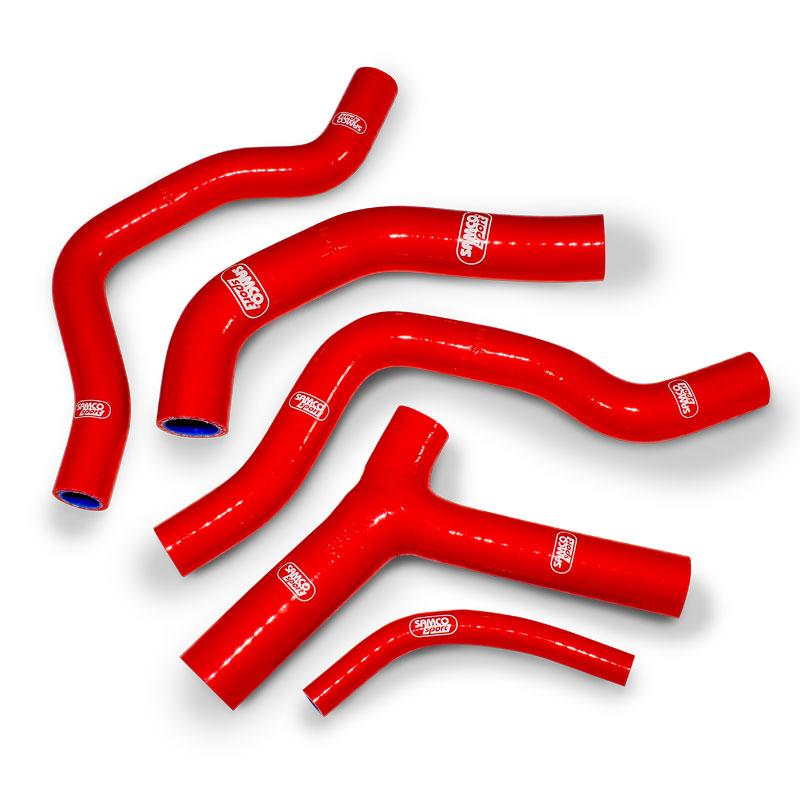Samco Sport Coolant Hose 5 Piece Kit Red 85-88 Honda 500 CR Samco Sport Hon-40-rd