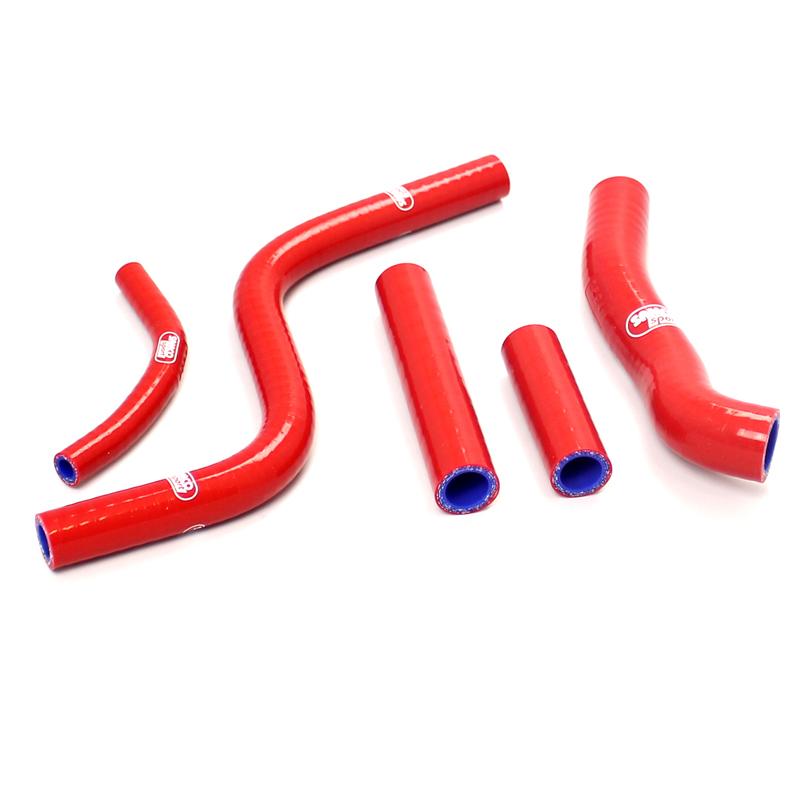 Samco Sport Coolant Hose 6 Piece Kit Red 88-91 Honda 250 CR R Samco Sport Hon-45-rd