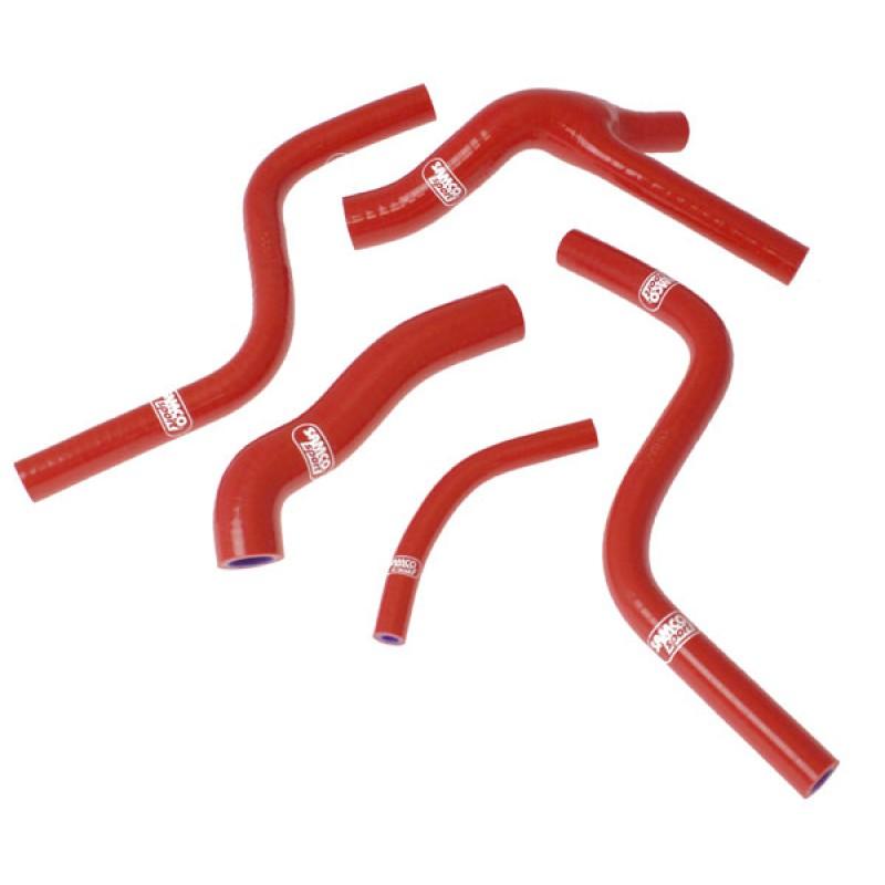 Samco Sport Coolant Hose 5 Piece Kit Red 85-87 Honda 250 CR R Samco Sport Hon-58-rd