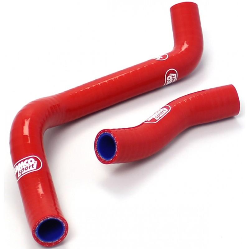 Samco Sport Coolant Hose 2 Piece Kit Red 97-99 Honda 250 CR R Samco Sport Hon-69-rd