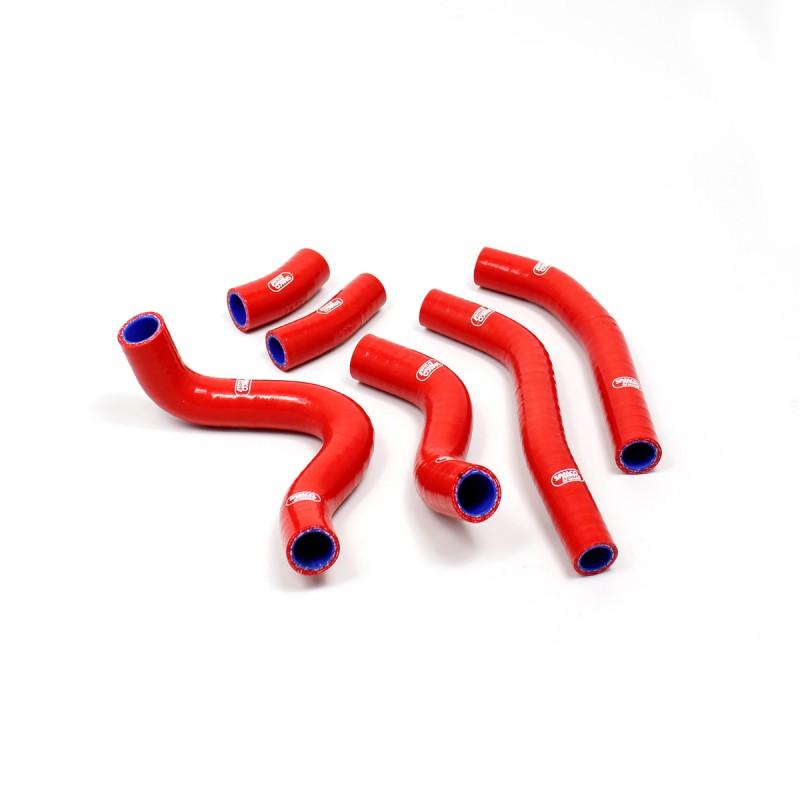 Samco Sport Coolant Hose 6 Piece Kit Red 15-16 Honda 450 CRF R Oem Design Samco Sport Hon-96-rd