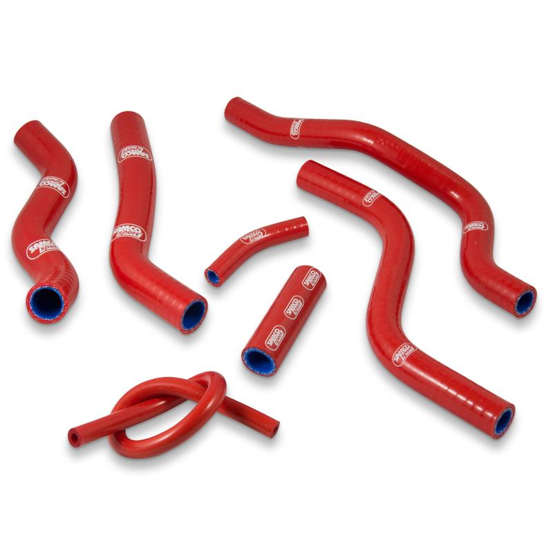 Samco Sport Coolant Hose 7 Piece Kit Red 90-97 Honda 125 CR Samco Sport Hon-98-rd