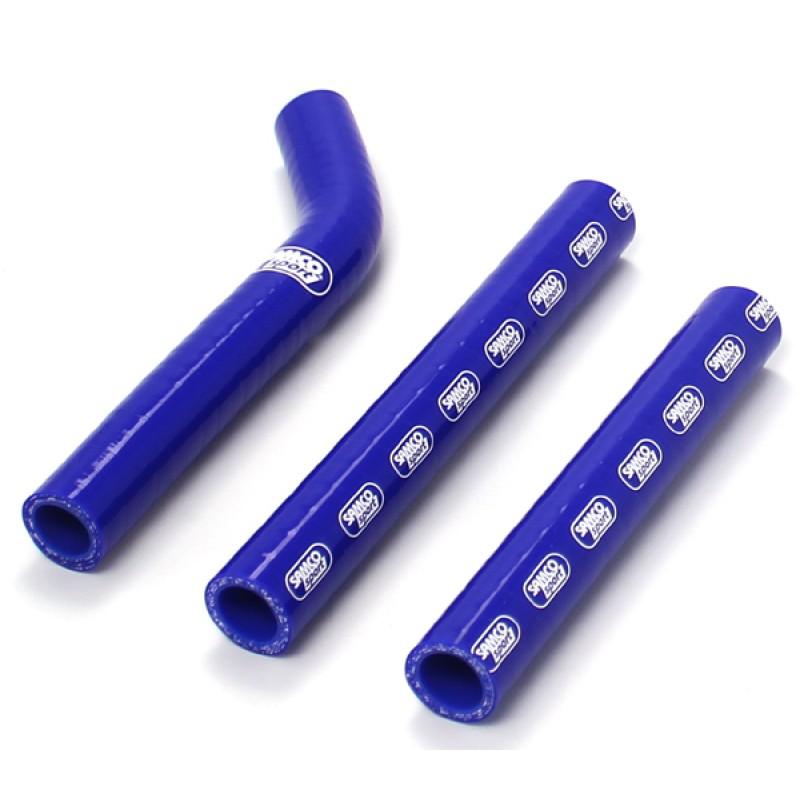 Samco Sport Coolant Hose 3 Piece Kit Blue 12-16 KTM 125 200 TE EXC XC-w Thermo Bypass Samco KTM-52-bu