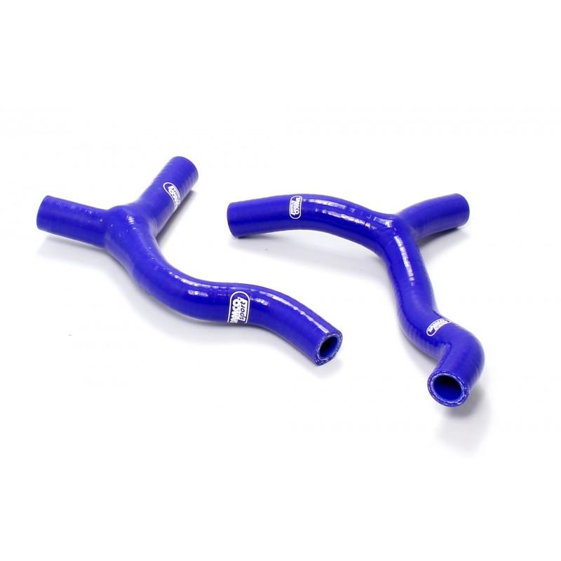 Samco Sport Coolant Hose 2 Piece Kit Blue 13-17 KTM Husq 85 SX TC 'y' Race Design Samco KTM-59-bu