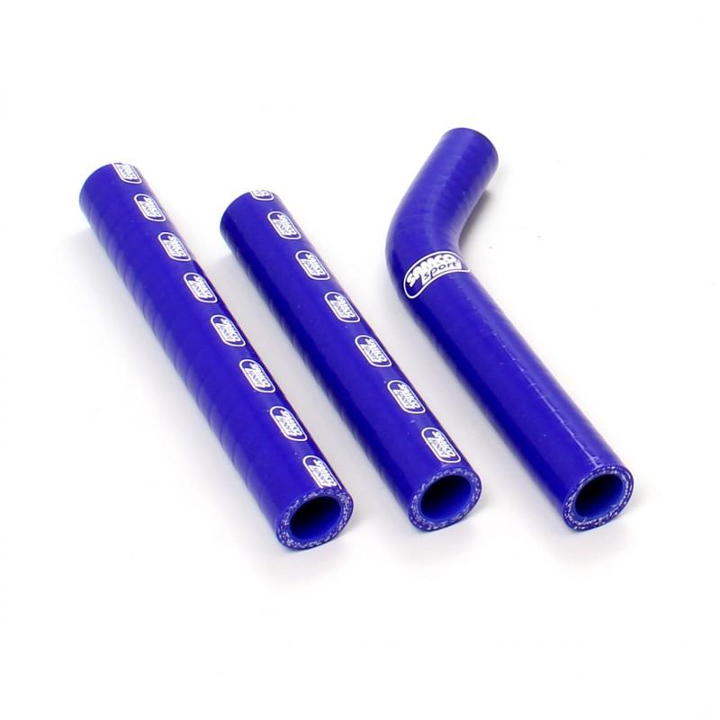 Samco Sport Coolant Hose 3 Piece Kit Blue 12-16 KTM Husq 125 200 TE EXC Thermo Bypass Samco KTM-52-bu