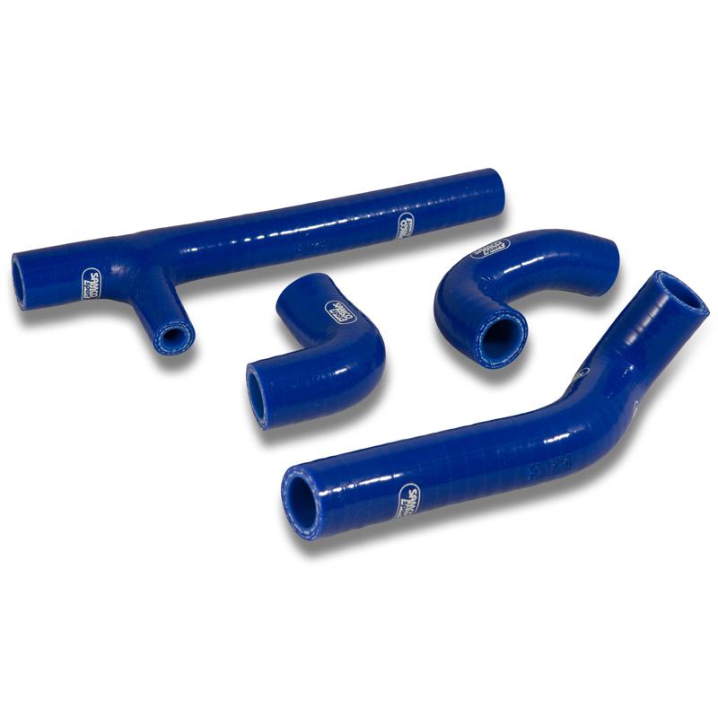 Samco Sport Coolant Hose 4 Piece Kit Blue 17-19 Husq 125 150 TX TE XC-w Oem Design Samco KTM-89-bu