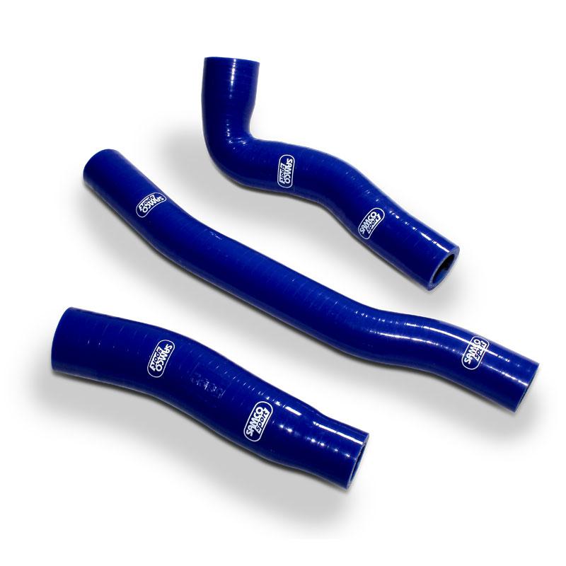 Samco Sport Coolant Hose 3 Piece Kit Blue 20-23 Husq 150 EXC Tpi Thermostat Bypass Samco KTM-121-bu