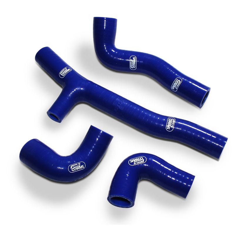 Samco Sport Coolant Hose 4 Piece Kit Blue 20-23 KTM 150 TE EXC XC-w Tpi Oem Design Samco KTM-120-bu