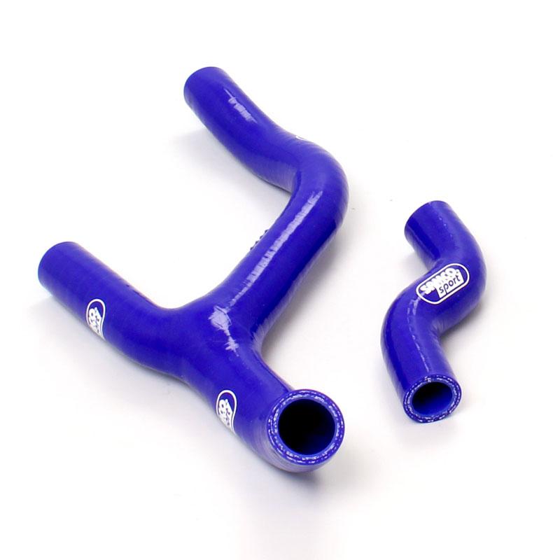 Samco Sport Coolant Hose 2 Piece Kit Blue KTM Husq 250 350 FC SX-F XC-F 'y' Design Samco KTM-39-bu
