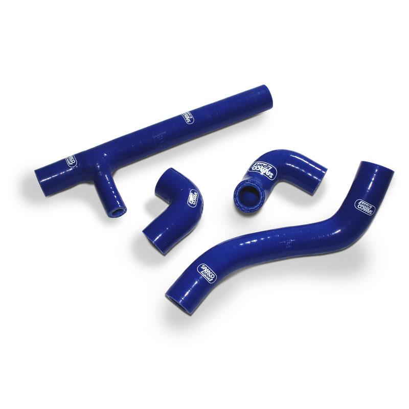 Samco Sport Coolant Hose 4 Piece Kit Blue 17-19 KTM Husq 250 350 FE EXC-f Oem Design Samco KTM-90-bu