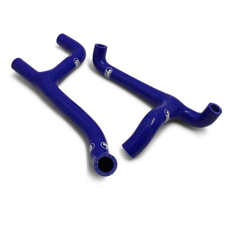 Samco Sport Coolant Hose 2 Piece Kit Blue 10-13 Husq 250 300 TC TE Ti Thermostat Bypass Samco Hus-8-bu