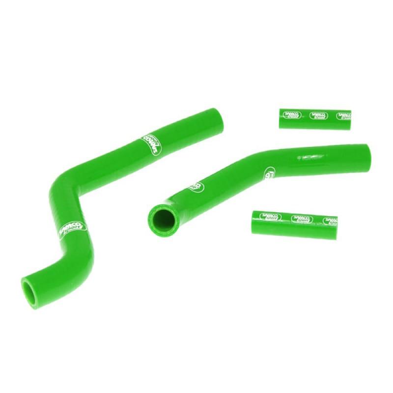 Samco Sport Coolant Hose 4 Piece Kit Green 05-12 Kawasaki 125 KX Samco Sport Kaw-26-gn