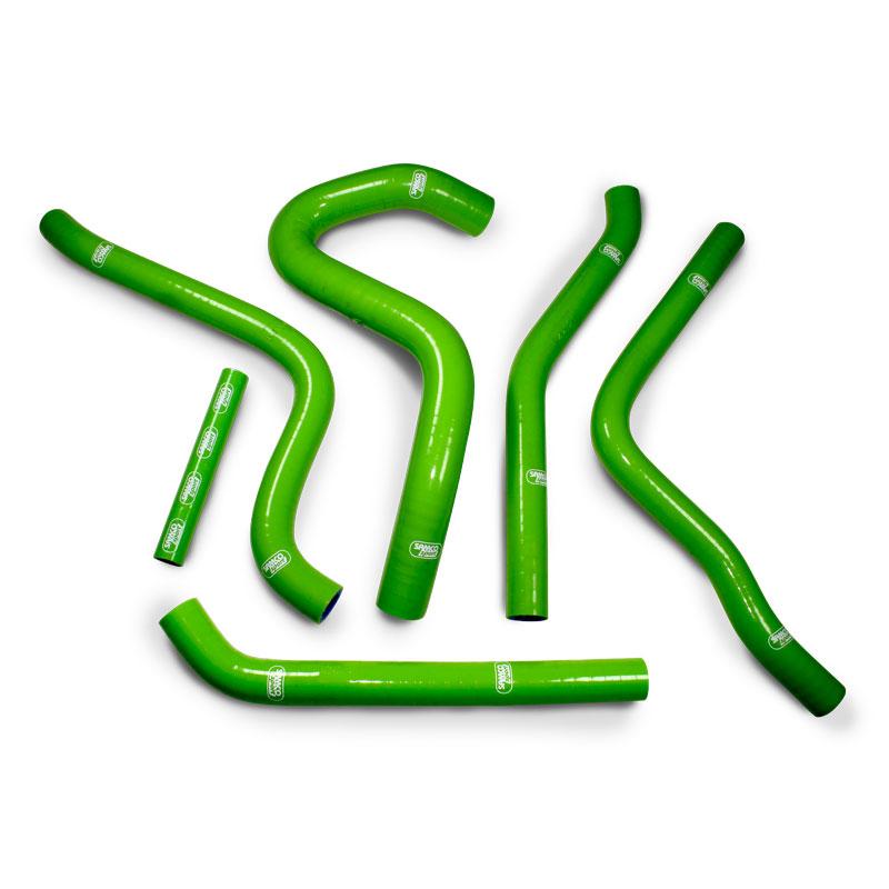 Samco Sport Coolant Hose 6 Piece Kit Green 92-93 Kawasaki 250 KX Samco Sport Kaw-75-gn