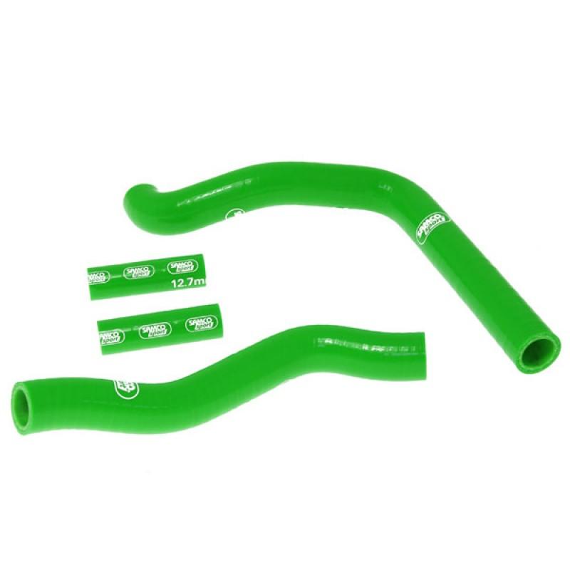 Samco Sport Coolant Hose 4 Piece Kit Green 05-08 Kawasaki 250 KX Samco Sport Kaw-32-gn