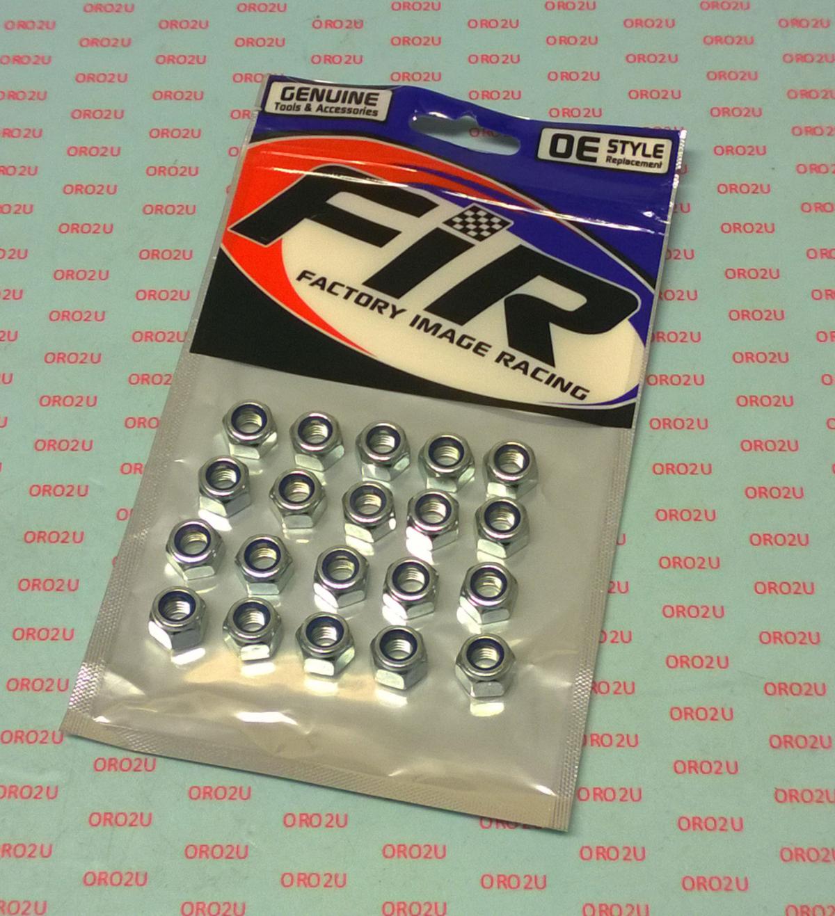 FIR Nylock M8 Nut Pack/20, Regular9x13mm