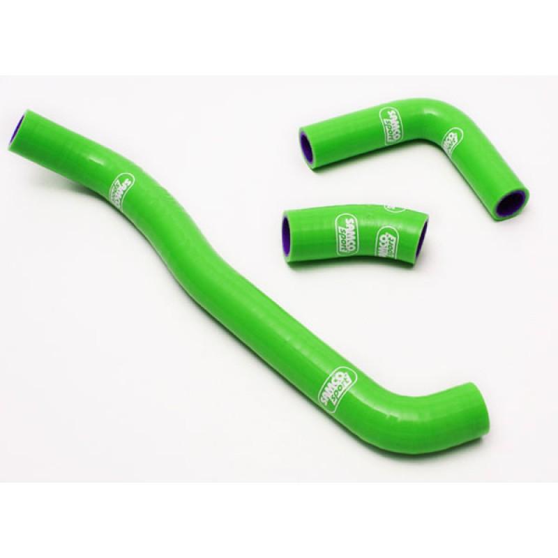 Samco Sport Coolant Hose 3 Piece Kit Green 03-04 Kawasaki KLX 400 Sr Samco Sport Kaw-24-gn