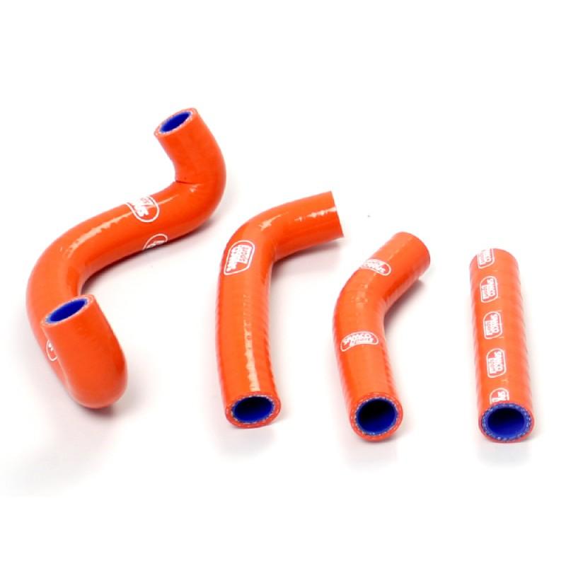 Samco Sport Coolant Hose 4 Piece Kit Orange 09-11 KTM 50 SX Samco Sport KTM-30-or