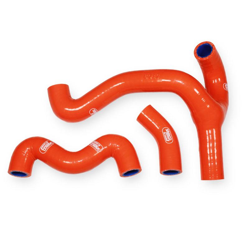 Samco Sport Coolant Hose 3 Piece Kit Orange 18-23 Husqvarna KTM 50 'y' Race Design Samco KTM-101-or