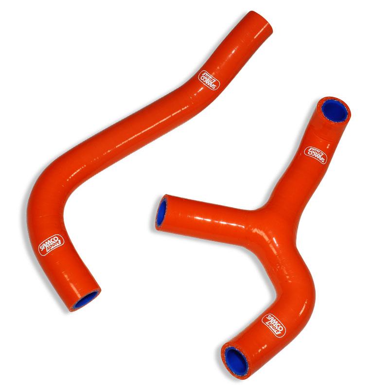 Samco Sport Coolant Hose 2 Piece Kit Orange 16-23 Gas Husq KTM 65 'y' Race Design Samco KTM-86-or