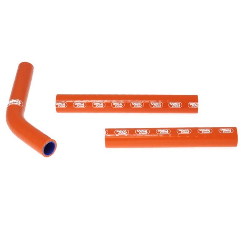 Samco Sport Coolant Hose 3 Piece Kit Orange 11-15 Husqvarna KTM 125 150 SX XC Samco Sport KTM-36-or