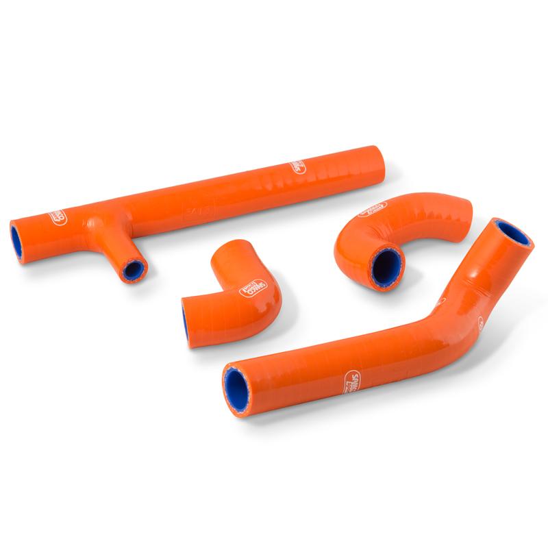 Samco Sport Coolant Hose 4 Piece Kit Orange 17-19 KTM 125 150 TX TE XC-w Samco Sport KTM-89-or
