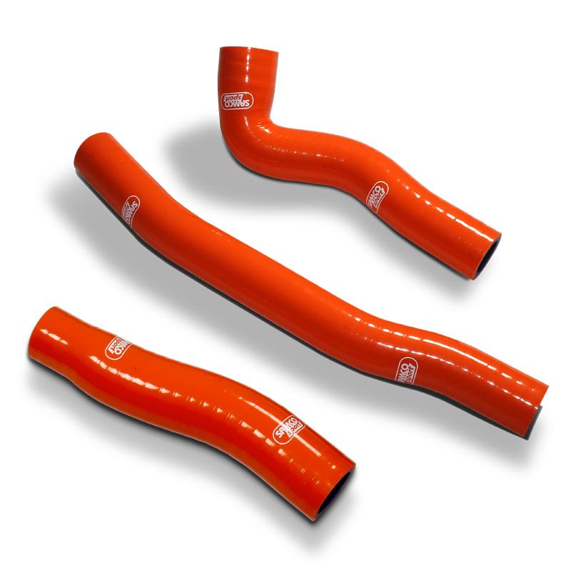 Samco Sport Coolant Hose 3 Piece Kit Orange 20-23 KTM 150 TE EXC XC-w Tpi Thermo Bypass Samco KTM-121-or