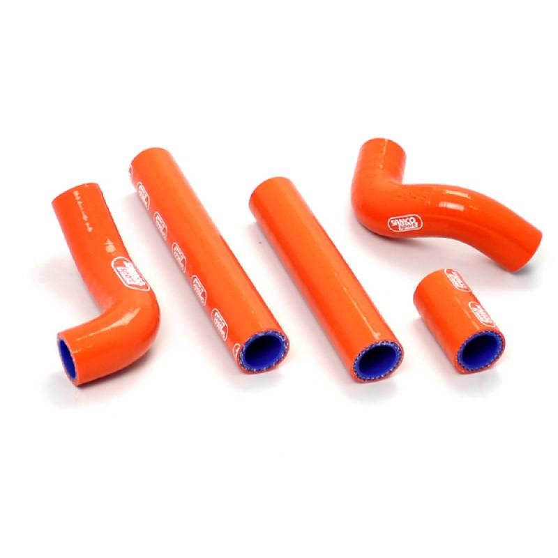 Samco Sport Coolant Hose 5 Piece Kit Orange 12-16 KTM Husqvarna 250 300 Samco Sport KTM-54-or