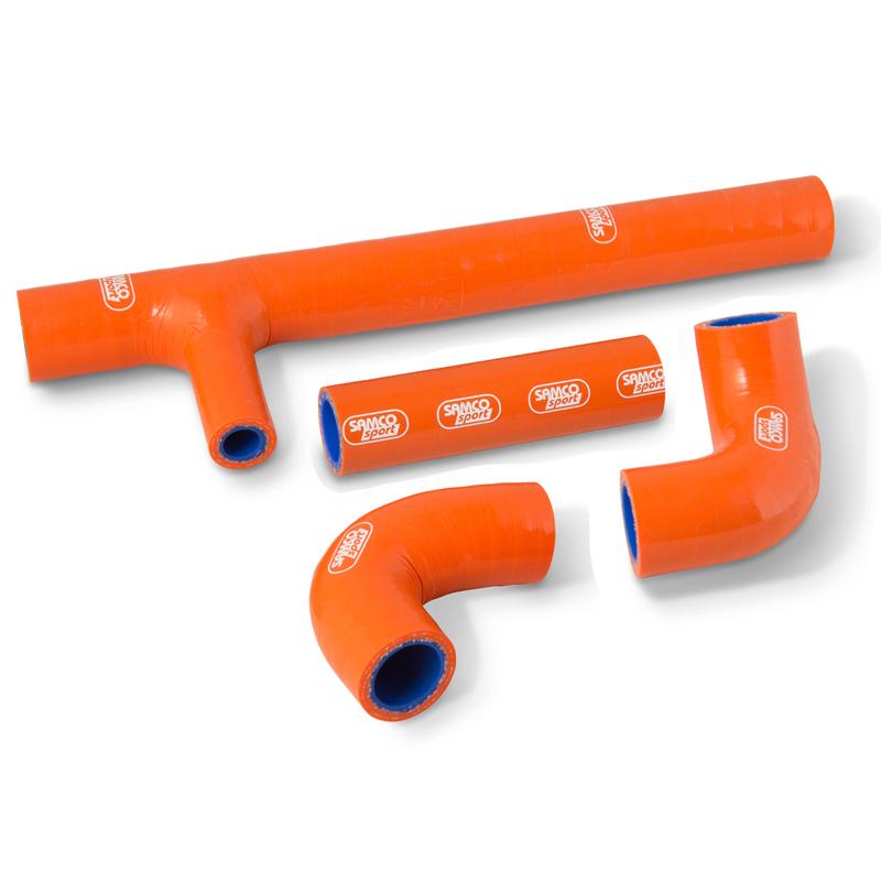 Samco Sport Coolant Hose 4 Piece Kit Orange 17 KTM Husqvarna 250 300 Samco Sport KTM-93-or