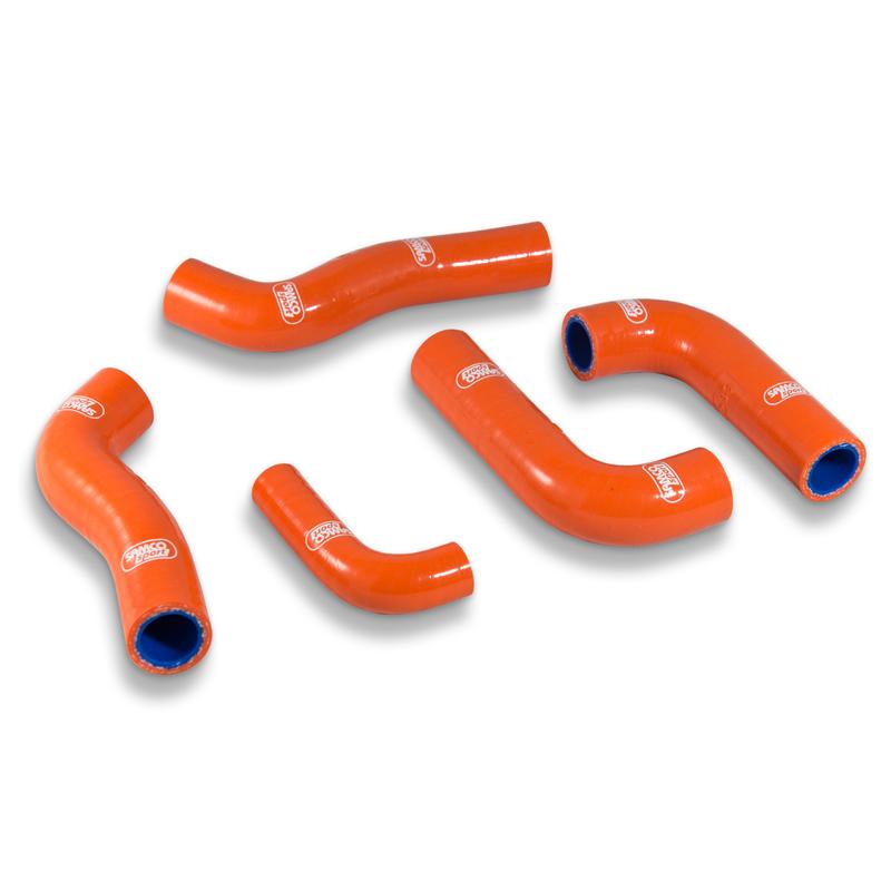 Samco Sport Coolant Hose 5 Piece Kit Orange 12-13 KTM 250 FE EXC-f XCF-W Samco Sport KTM-84-or