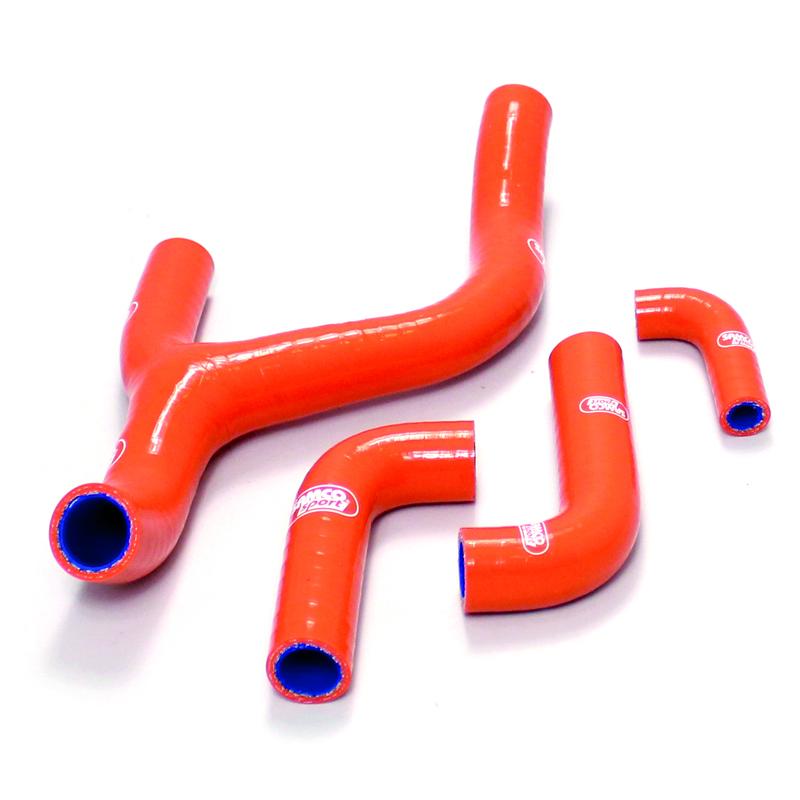 Samco Sport Coolant Hose 4 Piece Kit Orange 12-16 KTM 250 350 'y' Race Design Samco Sport KTM-53-or