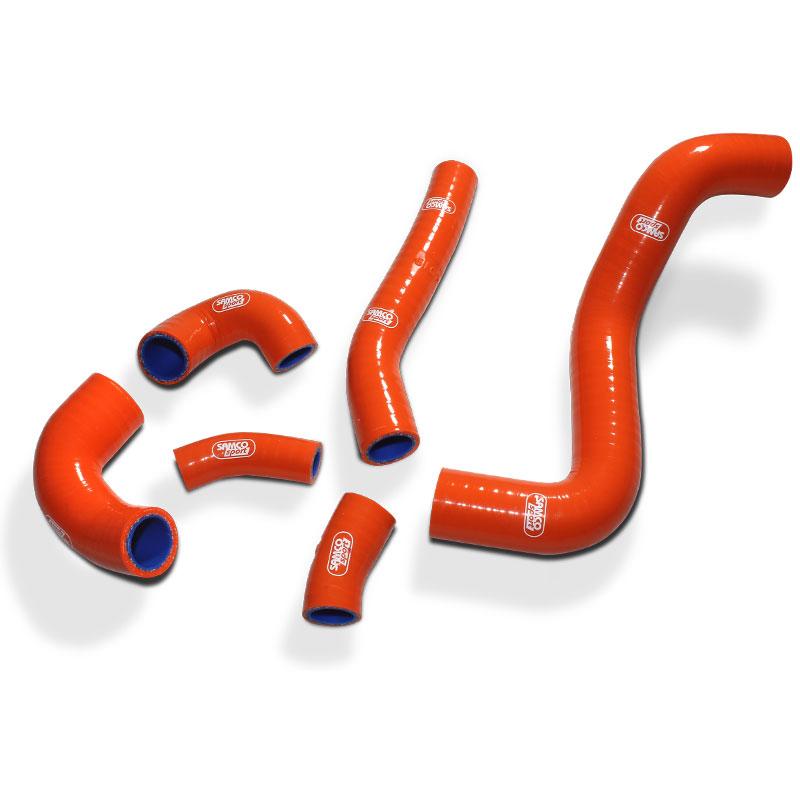 Samco Sport Coolant Hose 6 Piece Kit Orange 20-23 KTM Husq Gas 250 Oem Design Samco KTM-115-or