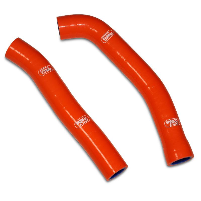 Samco Sport Coolant Hose 2 Piece Kit Orange 18-20 KTM 250 Freeride Samco Sport KTM-100-or
