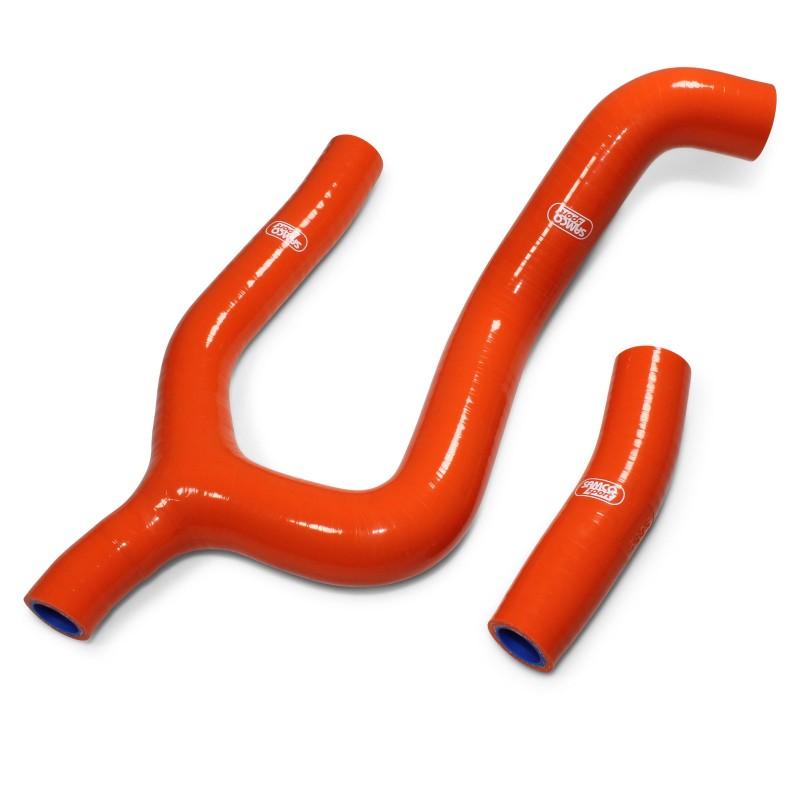 Samco Sport Coolant Hose 2 Piece Kit Orange 19-23 KTM Gas Husq 250 350 'y' Design Samco KTM-106-or