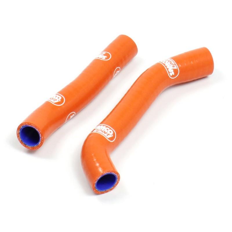 Samco Sport Coolant Hose 2 Piece Kit Orange 13-17 KTM 350 Freeride Samco Sport KTM-66-or