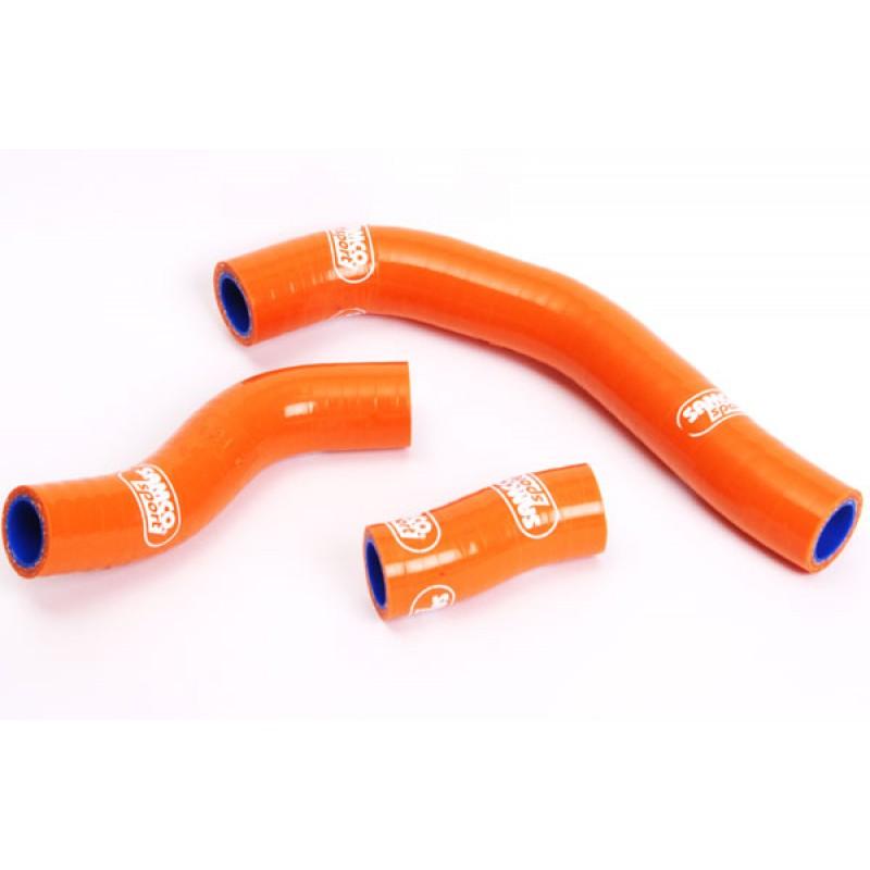 Samco Sport Coolant Hose 3 Piece Kit Orange 07-10 KTM 450 XC Sxs SX Smr F Samco Sport KTM-8-or