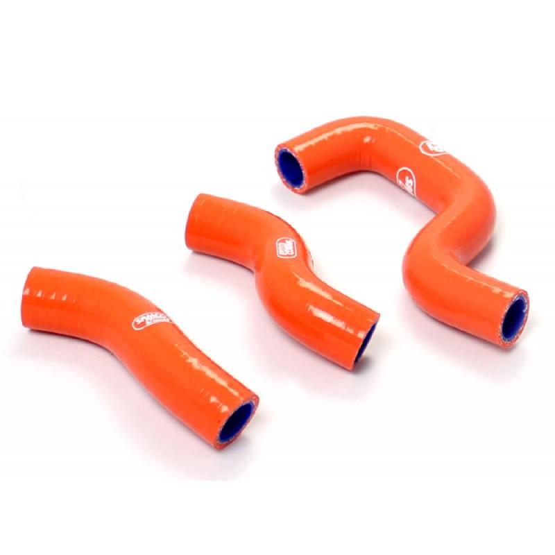 Samco Sport Coolant Hose 3 Piece Kit Orange 13-15 KTM Husqvarna 450 Samco Sport KTM-56-or
