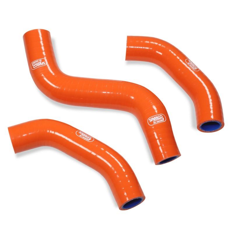 Samco Sport Coolant Hose 3 Piece Kit Orange 19-23 KTM Husqvarna Gas Gas 450 Samco Sport KTM-108-or