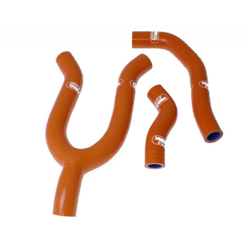 Samco Sport Coolant Hose 3 Piece Kit Orange 08-10 KTM 450 Sxs F Samco Sport KTM-19-or